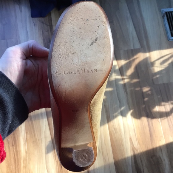 Cole Haan suede loafer heels - Picture 6 of 7